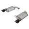 Afe Stainless Steel, With Mufflers, 2.5 Inch Pipe Diameter, Dual Exit, Rear Exit 49-43085-B - alternate 1